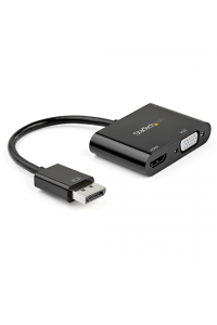 Obrázok pre StarTech.com DP2VGAHD20 adaptér k video kabelům DisplayPort HDMI + VGA (D-Sub) Černá