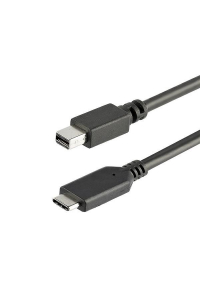 Obrázok pre StarTech.com CDP2MDPMM1MB adaptér k video kabelům 1 m USB typu C Mini DisplayPort Černá