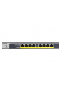 Obrázok pre NETGEAR GS108LP Nespravované Gigabit Ethernet (10/100/1000) Podpora napájení po Ethernetu (PoE) 1U Černá, Šedá