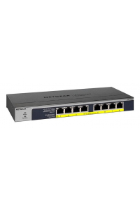 Obrázok pre NETGEAR GS108PP Nespravované Gigabit Ethernet (10/100/1000) Podpora napájení po Ethernetu (PoE) Černá