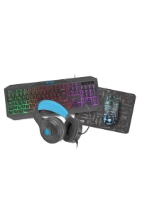 Obrázok pre 4IN1 FURY THUNDERSTREAK 3.0 GAMING SET KEYBOARD+MOUSE+HEADPHONES+PAD RU LAYOUT