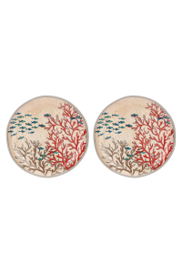 Obrázok pre ROSE&TULIPANI SEA LIFE Set of 2 melamine plates 27 cm