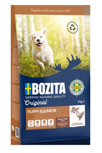 Obrázok pre BOZITA Original Puppy & Junior Chicken - suché krmivo pro psy - 3kg