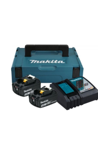 Obrázok pre MAKITA POWER SUPPLY KIT 18V 2x3,0Ah (BL1830Bx2+DC18RC) MAKPAC