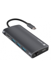 Obrázok pre NATEC NMP-2162 dokovací stanice/replikátor portů Kabel USB 3.2 Gen 1 (3.1 Gen 1) Type-C Šedá