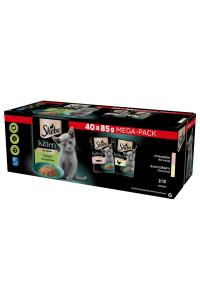 SHEBA Kitten Selection of Flavors in omáčka - mokré krmivo pro kočky - 40x85 g Obrázok pre SHEBA Kitten Selection of Flavors in omáčka - mokré krmivo pro kočky - 40x85 g
