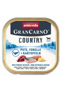 Obrázok pre ANIMONDA GranCarno Adult Country Turkey, trout and potatoes - mokré krmivo pro psy - 150g