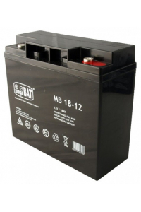 Obrázok pre MPL megaBAT MB 18-12 Baterie do UPS Kyselinová olověný akumulátor VRLA AGM Bezúdržbový 12 V 18 Ah Černá