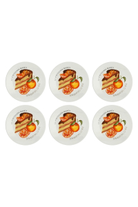 Obrázok pre LA PORCELLANA BIANCA GOLOSERIE Set of 6 cake plates 17.5 cm