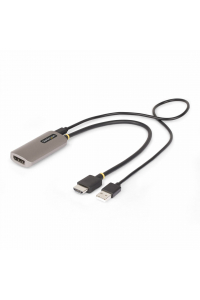 Obrázok pre StarTech.com 148B-HDMI-DP-8K adaptér k video kabelům 0,3 m HDMI Typ A (standardní) DisplayPort Černá, Stříbrná