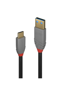 Obrázok pre Lindy 36910 USB kabel 0,5 m USB C USB A Černá, Šedá