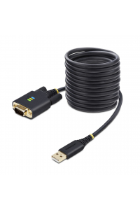 Obrázok pre StarTech.com 1P10FFC-USB-SERIAL sériový kabel Černá 3 m USB Typ-A DB-9