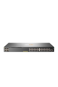 Obrázok pre HPE Aruba Networking 2930F 24G PoE+ 4SFP Switch Řízený L3 Gigabit Ethernet (10/100/1000) Podpora napájení po Ethernetu (PoE) 1U Šedá
