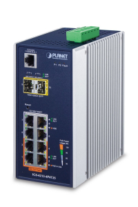 Obrázok pre PLANET IGS-4215-4P4T2S síťový přepínač Řízený L2/L4 Gigabit Ethernet (10/100/1000) Podpora napájení po Ethernetu (PoE) Modrá, Bílá