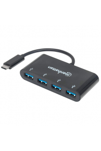 Obrázok pre Manhattan 162746 rozbočovač rozhraní USB 3.2 Gen 1 (3.1 Gen 1) Type-C 5000 Mbit/s Černá