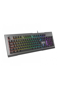 Obrázok pre GENESIS Rhod 500 RGB klávesnice Hraní USB QWERTY Portugalština Černá, Stříbrná