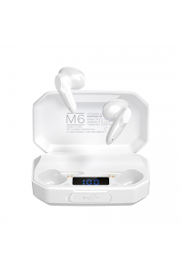 Obrázok pre Kruger&Matz M6 Wireless In-Ear Headphones with Power Bank - White