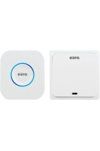 Obrázok pre WIRELESS DOORBELL ''EURA'' WDP-82H2battery-free, push button (kinetic), expandable