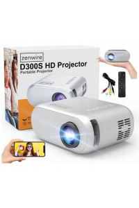 Zenwire D300S Mini Projector Full HD Portable WiFi Projector Obrázok pre Zenwire D300S Mini Projector Full HD Portable WiFi Projector