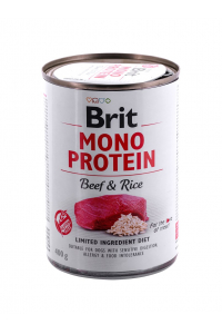 Obrázok pre BRIT Mono Protein Beef & Rice - vlhké krmivo pro psy - 400g