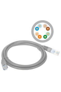 Obrázok pre Alantec KKU5SZA3 síťový kabel Šedá 3 m Cat5e U/UTP (UTP)