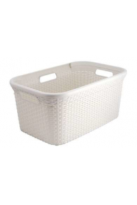 Obrázok pre CURVER LAUNDRY BASKET KNIT 57L /GREY-BLUE