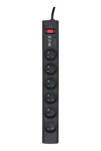 Obrázok pre Eaton PS6F přepěťová ochrana 6 AC zásuvky / AC zásuvek 220 - 250 V Černá