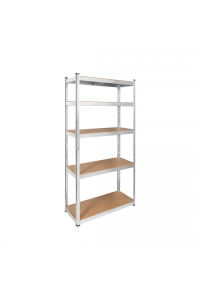 Obrázok pre Metal storage rack 180x90x40 silver Rebel