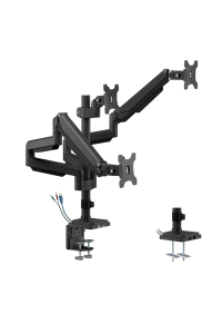 Obrázok pre Desk mount for three monitors black Ergo Office, with gas spring, 17