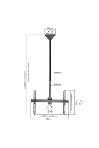 Obrázok pre Manhattan 462204 Držák na TV 177,8 cm (70