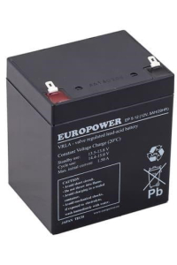 Obrázok pre AGM battery EUROPOWER EP series 12V 5Ah T1 (Lifespan 6-9 years)