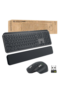 Obrázok pre Logitech MX Keys combo for Business Gen 2 klávesnice Obsahuje myš Kancelář RF bezdrátové + Bluetooth QWERTY US Mezinárodní Grafit