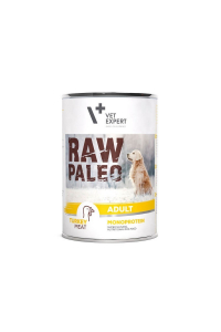 Obrázok pre RAW PALEO Adult Monoprotein Turkey - vlhké krmivo pro psy - 400 g