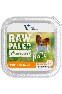 Obrázok pre RAW PALEO Pate Mini Adult Turkey - mokré krmivo pro psy - 150 g