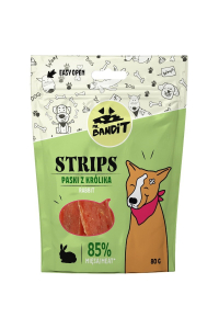 Obrázok pre PAN. BANDIT STRIPS Králičí proužky - pamlsek pro psy - 80 g