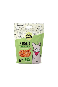 Obrázok pre PAN. BANDIT SUSHI s králíkem a rybou - psí pochoutka - 500 g