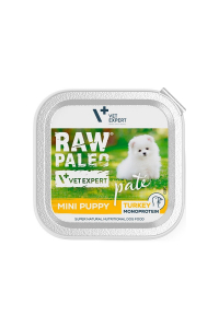 Obrázok pre RAW PALEO Pate Mini Puppy Turkey - mokré krmivo pro štěňata - 150g