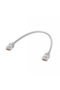 Obrázok pre Ubiquiti UACC-Cable-Patch-EL-0.15M-W síťový kabel Průsvitné, Bílá 0,15 m Cat6