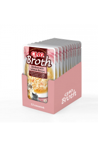 Obrázok pre INABA Ciao Broth Chicken & Salmon - pamlsek pro kočky - 12x40g