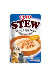 Obrázok pre INABA Ciao Stew Chicken & Tuna - pamlsek pro kočky - 40g