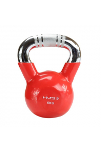 Obrázok pre Kettlebell chrom 6 kg červený HMS KTC06