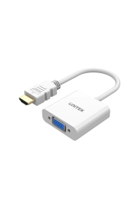 Obrázok pre UNITEK HDMI - VGA ADAPTÉR, FULLHD 60HZ, BÍLÝ, M/F