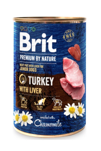 Obrázok pre BRIT Premium by nature Junior Turkey with Liver - vlhké krmivo pro psy - 400g