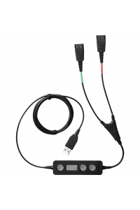 Obrázok pre Industrial Cable: RS232 (5V signals), black, DB9 Female, 3m (9.8 ´), coiled, 5V external power with option power on pin 9, with ferrite