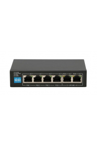 Obrázok pre Extralink Switch PoE EUROS V2 4x 100Mb/s PoE/PoE+, 2x RJ45 Uplink 100Mb/s, 60W