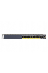 Obrázok pre NETGEAR M4300-28G-PoE+ Řízený L2/L3/L4 10G Ethernet (100/1000/10000) Podpora napájení po Ethernetu (PoE) 1U Černá