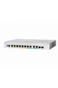 Obrázok pre Cisco CBS350 Řízený L3 Gigabit Ethernet (10/100/1000) Podpora napájení po Ethernetu (PoE) 1U Černá, Šedá