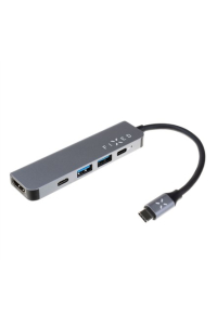 Obrázok pre Fixed | 5-port USB-C HUB Mini for laptops and tablets | FIXHU-MN-GR | Gray