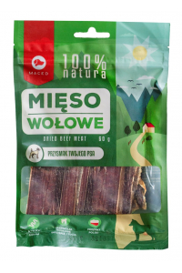 Obrázok pre MACED 100% Natura Dried beef meat - pamlsek pro psa - 60g