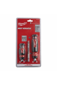 Obrázok pre MILWAUKEE UNIVERSAL RATCHET SCREWDRIVER 8in1 +14in1...